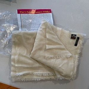 Pashmina cashmere from Nepal  cream color